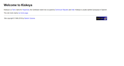 Desktop Screenshot of kiskeya.net